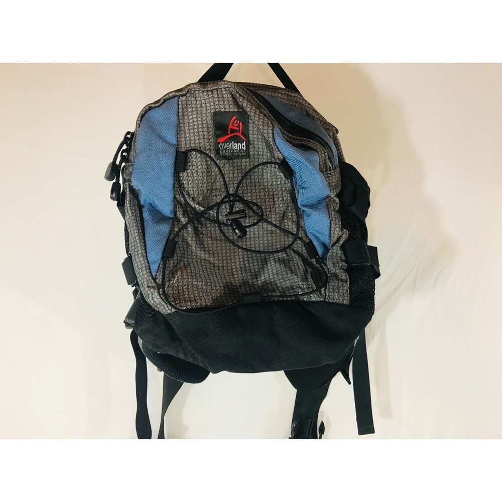 OVERLAND EQUIPMENT Hiking Waist Bag Nylon Gray Blue Lumbar Support Made In USA